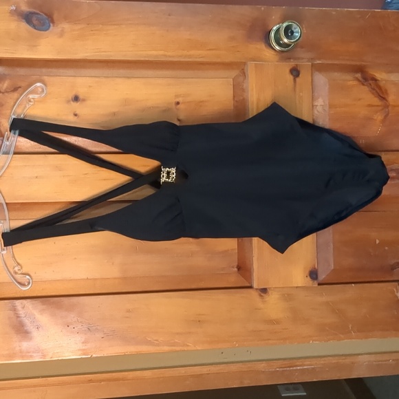 Trina Turk Other - Size 14 TRINA TURK swimsuit w/ goldtone accents, adj strap, prot. liner